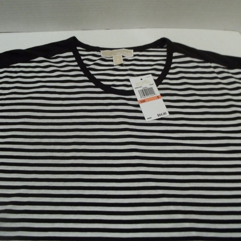 Woman's NWT Michael Kors Small Stripe Top - Picture 4 of 7